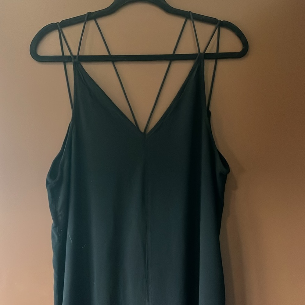 Strappy Back Black Jumpsuit - Picture 2 of 6